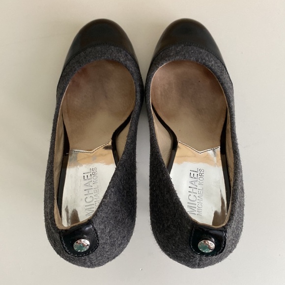 Michael Kors Presseley Cap Toe Flannel Stiletto Heel Pump Size 7 - Picture 5 of 9